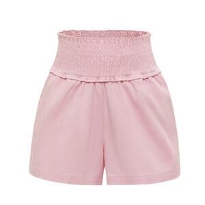 Pleat Collection Chloe Shorts -‎ Pink Twill NWT size 16